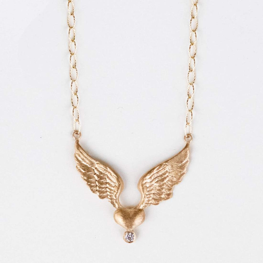 heart on angel wings - Joanie Schwarz
