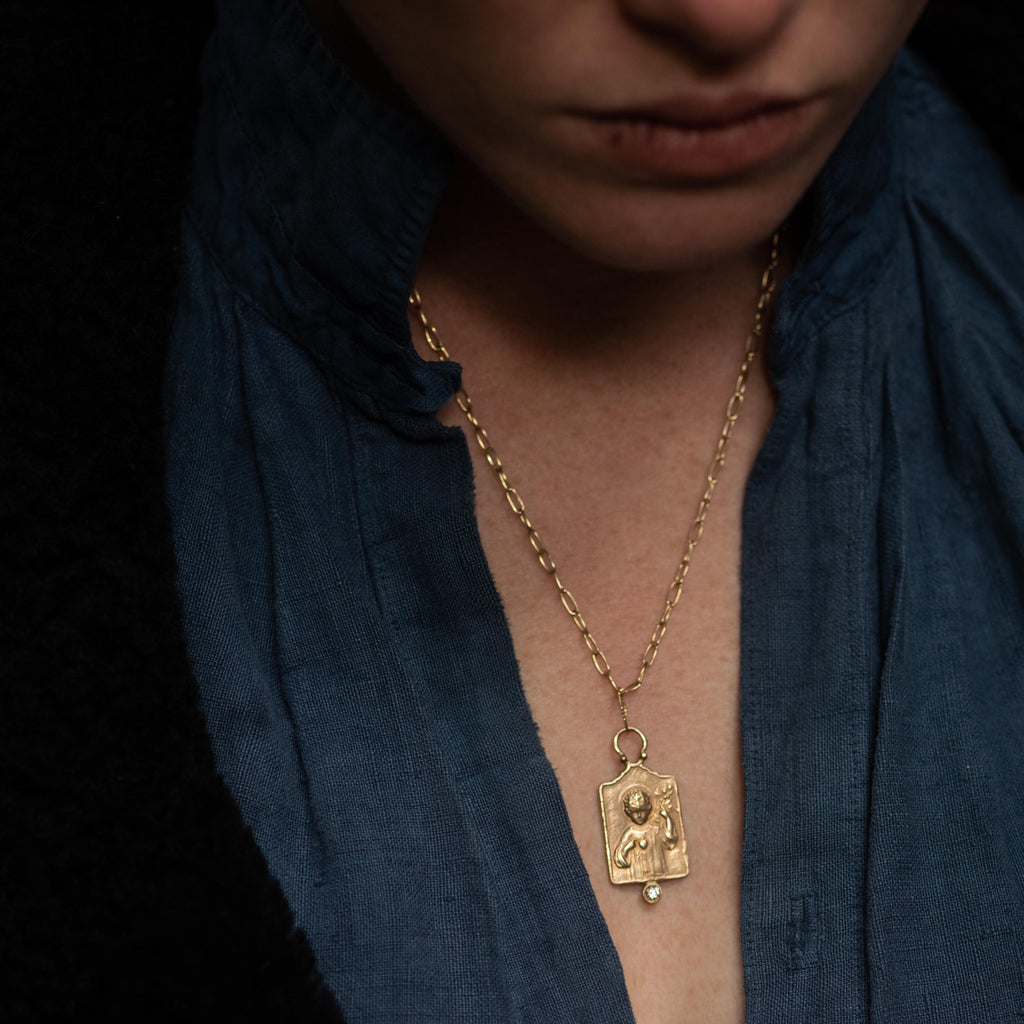 baby jesus holding sacred heart - Joanie Schwarz