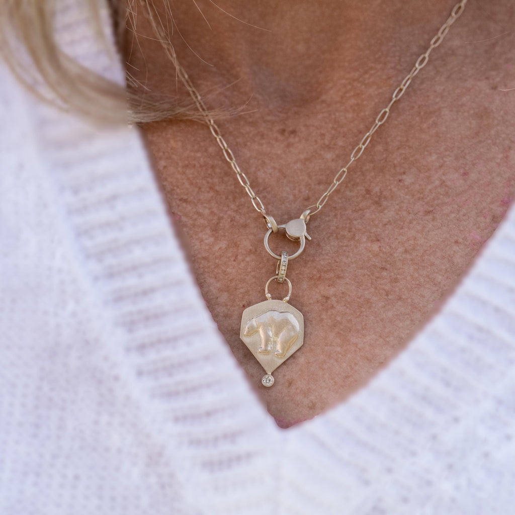 bear with diamond loop - Joanie Schwarz