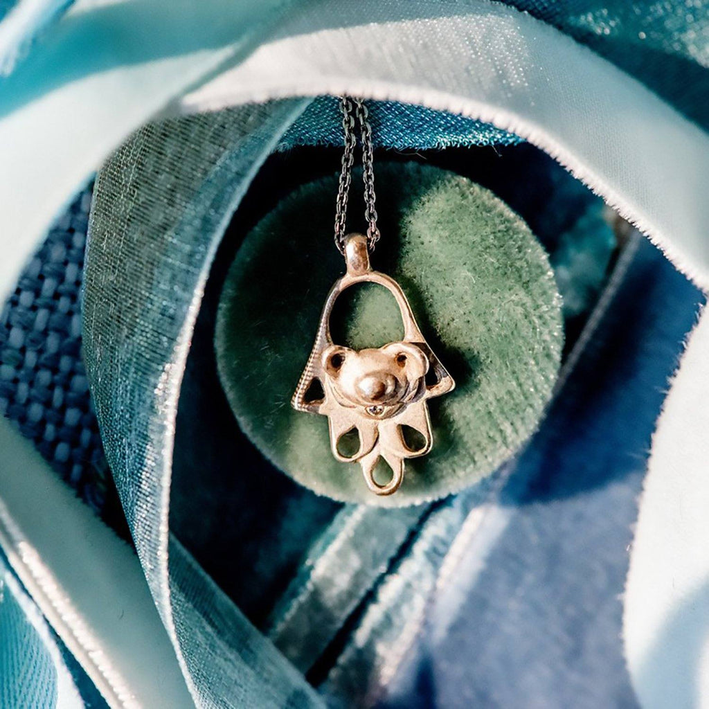 hamsa buddha bear - Joanie Schwarz