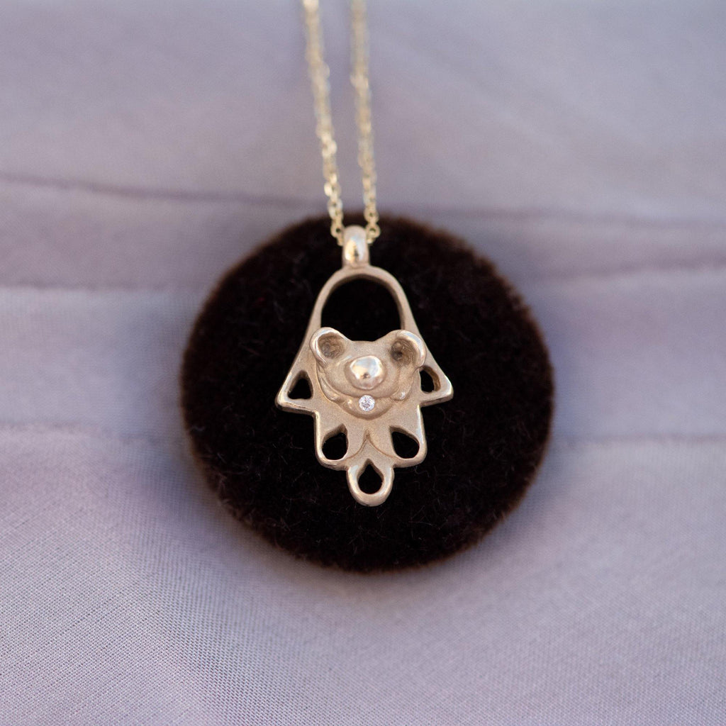 hamsa buddha bear - Joanie Schwarz